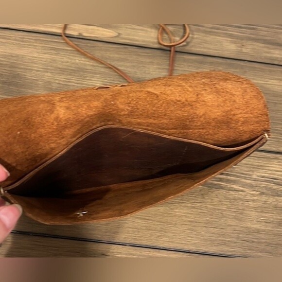 Brown leather wallet/ clutch - Picture 5 of 5